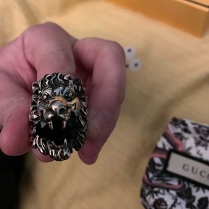 Gucci lion ring